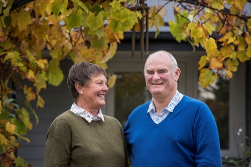 Brian and Helen at home
