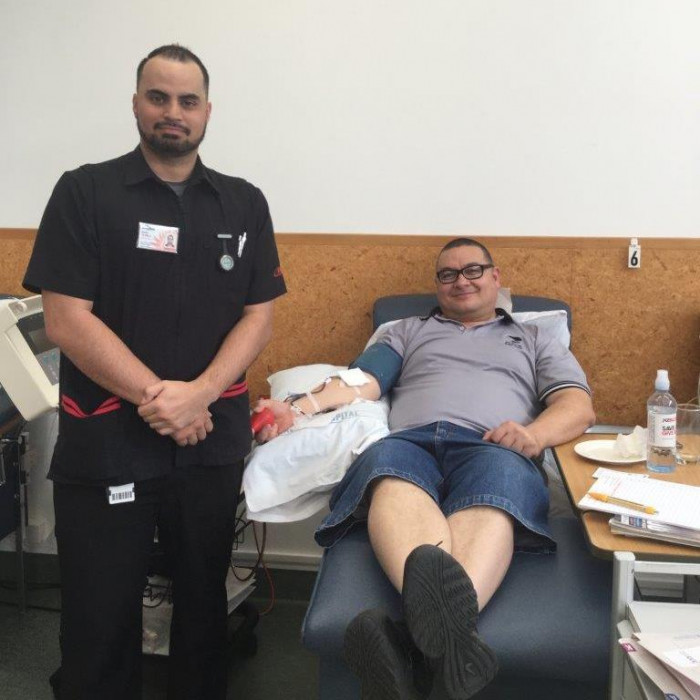 Koro Amai with Donor Technician Reilly Copy